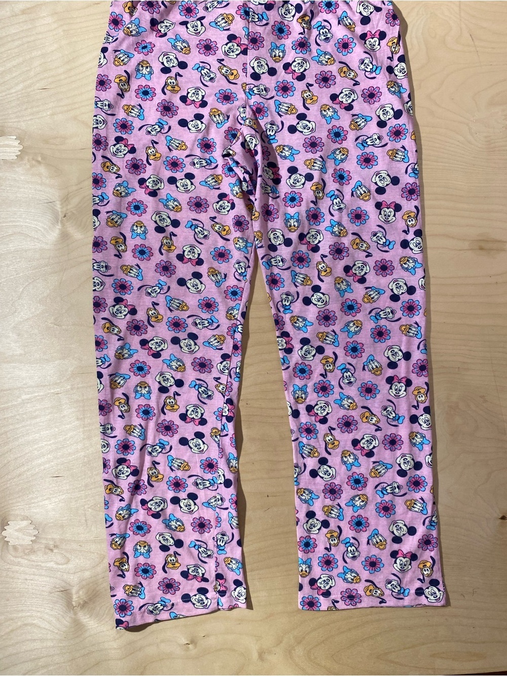Disney Pink Character Floral Pajama Bottoms Large (RI) - Picture 8 of 8
